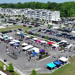 A view of the Farmers Market at Bridgeport North Suffolk