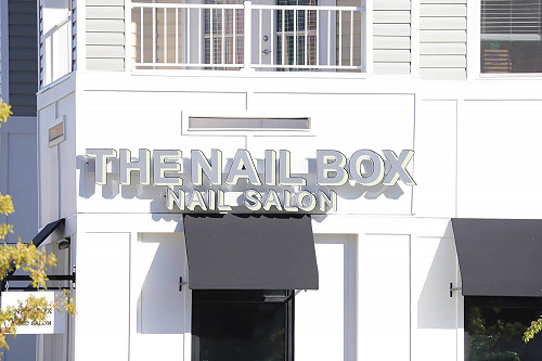 The Nail Box Nail Salon Front Sign